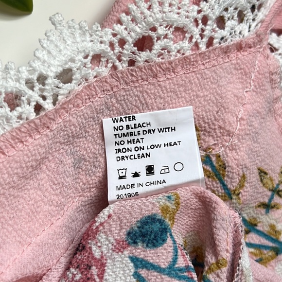 NWOT pat pat mommy & me pink floral romper - Picture 8 of 8